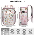 thumbnail image 3 of Cooler Backpack 26 Cans Portable Backpack Coolers Insulated Leak Proof,Waterproof Soft Sided Cooler Bag for Travel,Beach,Camping,Picnic,Lunch Backpack for Women Men, 3 of 6