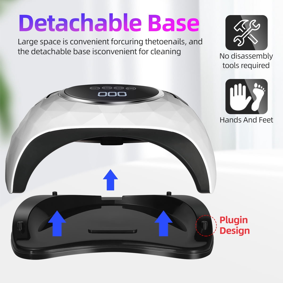 288W Nail Quick Dryer LED Light UV Varnish Gel Curing Machine Electric Nail Lamp