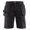 Black, variant on Blaklader 1637 Stretch Rip Stop Work Shorts with Utility Pockets (Stone, 42)