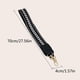 thumbnail image 3 of Correa para bolso de 70cm, cinturones antideslizantes para mujer, correas de poliéster para regalos navideños (negro), 3 of 5