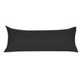 thumbnail image 1 of Zippered Body Pillow Case Cover Soft Microfiber Long Pillowcases Black 20x72, 1 of 8