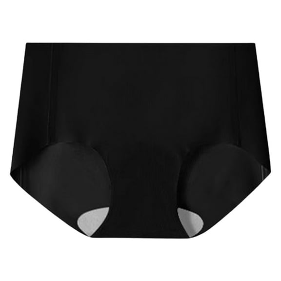 Xijirk Panties for Women,Plus Size High Waist Briefs Elongated Crotch Belly Control Comfortable Breathable Underwear for Full Coverage,Womens Underwear,Black,XL