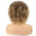 thumbnail image 1 of destyer Perruque Bouclée avec Frange, Cheveux Synthétiques, Résistante à la Chaleur, Perruques Complètes pour Femmes, 1 of 2