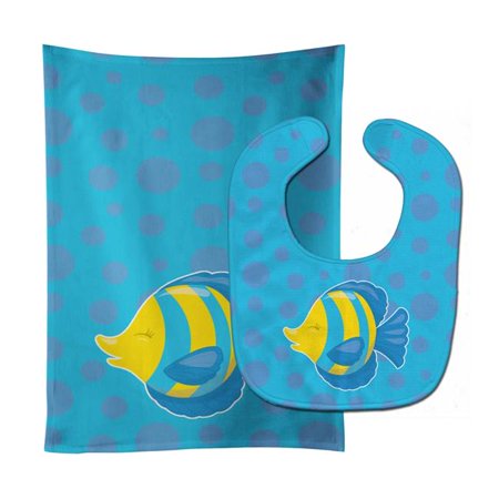 

Fish Tropical Fish Baby Bib & Burp Cloth