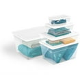 thumbnail image 4 of Sterilite 16 Qt Plastic Stacking Storage Container Box with Lid, 48 Pack, 4 of 12