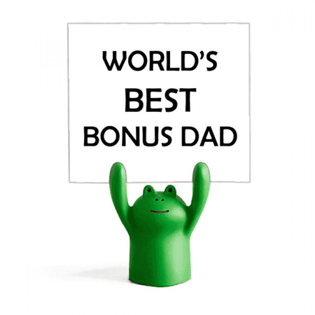 Bonus Dad Father s Festival Quote Memo Holder Cartoon Animal Frog Stand Decoration Bonus Dad Father s Festival Quote Memo Holder Cartoon Animal Frog Stand Decoration