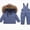 Blue, variant on WAVSUF Girls Snowsuit Sets 2 Piece Waterproof Insulated Ski Puffer and Snow Pants Overall Winter Warm Hooded Snow Outfits Pink 7-8