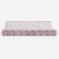 thumbnail image 6 of Bacati - Muslin Quilted Changing Pad Cover, Jungle Safari Lilac/Coral, 6 of 9
