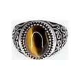thumbnail image 3 of Men's  Tiger Eye Sterling Silver Ring, 3 of 3