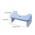 thumbnail image 2 of Wosthever Taburete en cuclillas engrosado | Comodidad mejorada para una mejor salud en el baño Taburete para inodoro Reposapiés Sensación de Hardware blanco, 2 of 6