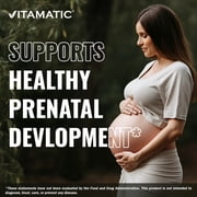 Vitamatic Folic Acid 1000 mcg (1 mg) - 240 Vegetarian Tablets - 1667 mcg DFE - Vitamin B9