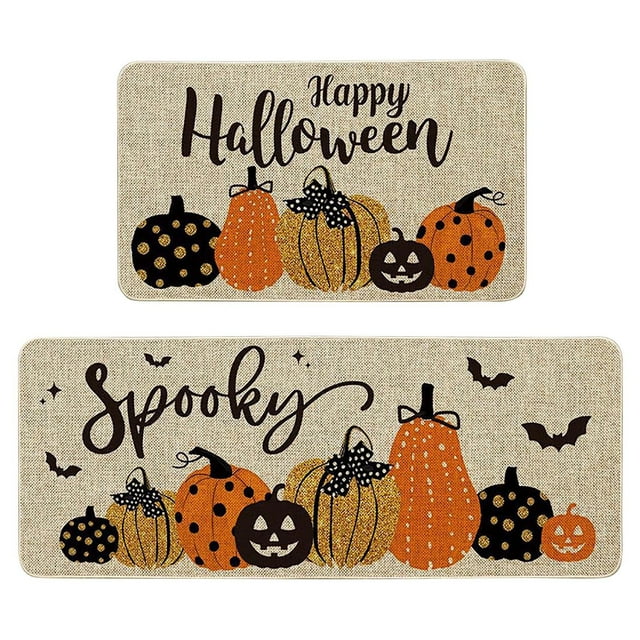 Mom's Best Felpudos de calabaza para la entrada del baño, de alta absorción y antideslizantes.