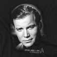 thumbnail image 2 of Star Trek Men's Captain Kirk Portrait T-shirt Medium Black, 2 of 7