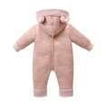 thumbnail image 3 of Snowsuit Hoodie Bear Ear Onesies Boy Baby Romper Baby Outfits Warm Preemie Baby Girl Clothes 12-18 Months, 3 of 3