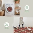 thumbnail image 4 of DEORAB Outdoor Door Mat 2'x 3' Welcome Mat Chenille Three-Layer Material Imitation Silicone Spot Molding Washable Carpet Front Door Mat Entryway Patio Red & Green, 4 of 7