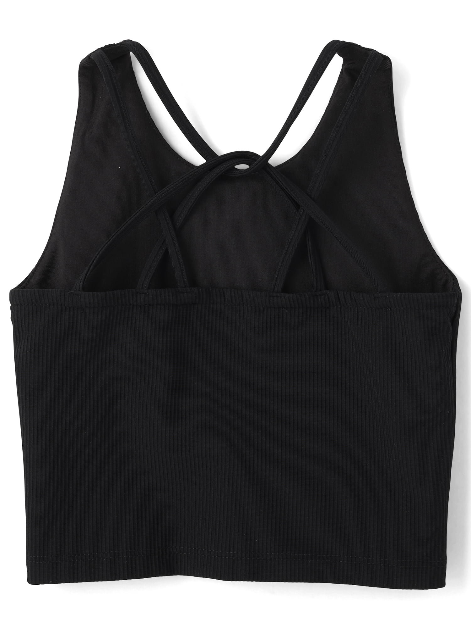The Children's Place Girls Sleeveless Quick Dry Cross Back Ribbed Tank Top, Sizes XS-XXL