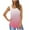 Pink, variant on Tank Tops for Women under $5 Sleeveless Round-Neck Solid Loose Pullover T-shirt Yellow M