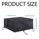 thumbnail image 5 of Funda para fogatas para mesas cuadradas, diseño resistente e impermeable que garantiza protección contra todo tipo de clima y durabilidad duradera, funda transpirable para muebles de patio al aire, 5 of 5