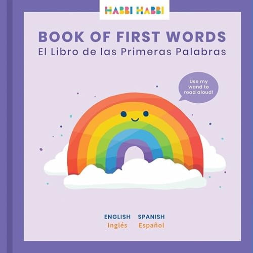 Pre-Owned Learn Spanish with Habbi Habbi Book of First Words | Bilingual Board Book for Toddlers, Babies, Kids | English-Spanish, 9781733685016, 1733685014, Hardcover,