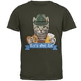 thumbnail image 1 of Oktoberfest Funny Cat Let's Get Lit Mens T Shirt, 1 of 1