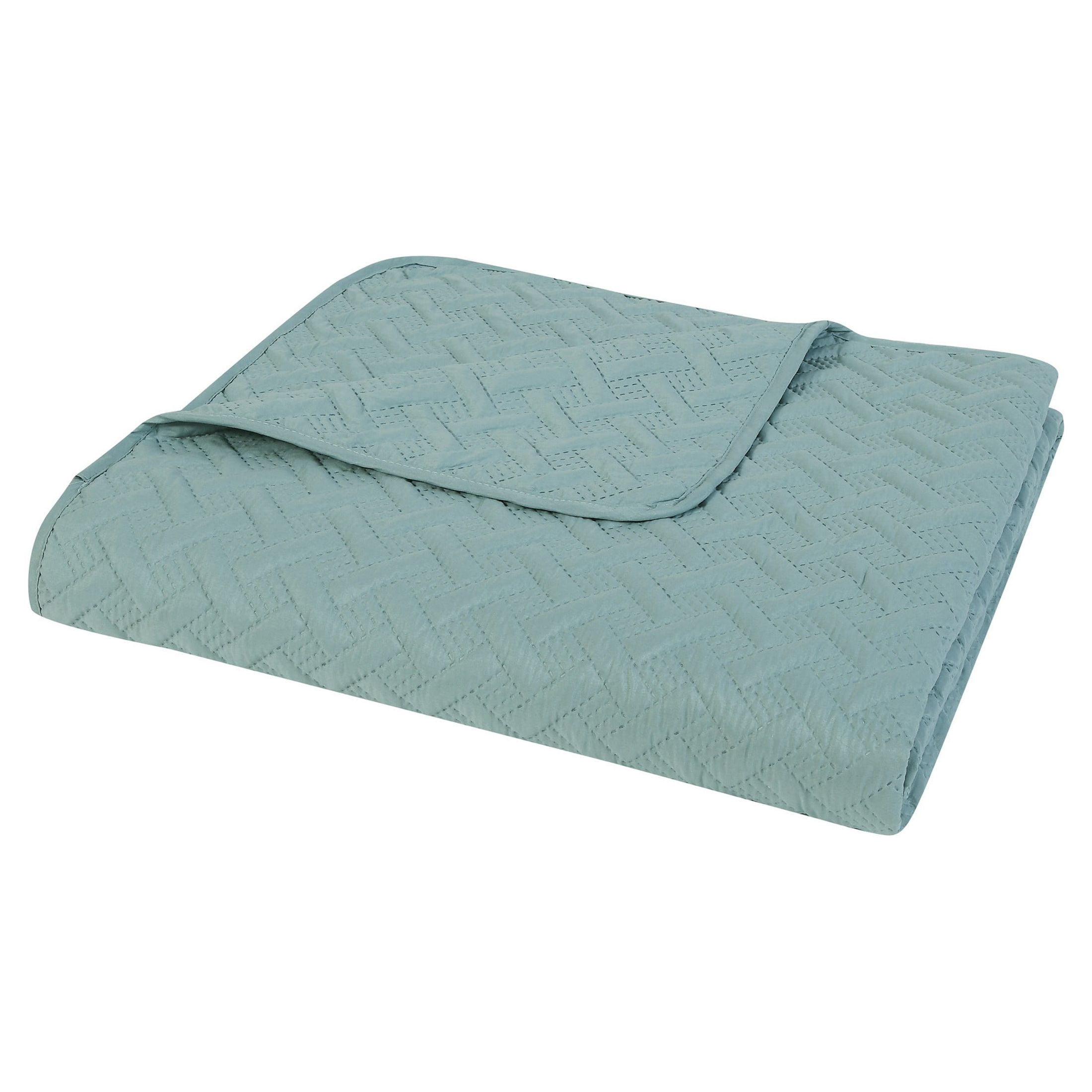 VCNY Home Nina 2-Piece Blue Geometric Quilt Set, Twin, Adult, Unisex