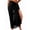 Black, variant on Women Sheer Sarong High Slit Swimsuit Coverups Floral Print Chiffon Wraps Beach Cover Up Leopard Lily Pattern One Size