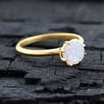 thumbnail image 5 of CHIRAGEMSJEWEL 6 MM / 1 Ct Vintage Opal Promise Ring , Round Gemstone Solitaire Ring Proposal Gift for Girlfriend, 5 of 8
