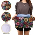 thumbnail image 3 of Yayeee 2 Pack Canvas Storage Basket with Handles for Shelves Fabric Bins Closet Organizer, Vibrant Flowers Pattern, 3 of 8