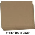 thumbnail image 2 of Hamilco Brown Kraft Cardstock Paper Cards 4x6 " Thick Blank Card Stock Heavy Weight 100 lb Cover - 100 Pack, 2 of 8