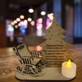 thumbnail image 4 of Dsscvnef Memory Christmas Candlestick Keepsake Ornament Merry Candle Holder Holiday Decoration for Festive Home, 4 of 8