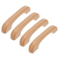 thumbnail image 1 of HINTRMENT 4 Pcs Poignées de Tiroir de Commode Surface Lisse Moderne Minimaliste Poignées en Bois, 1 of 4