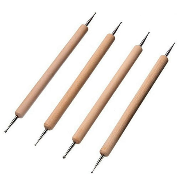 9 Pieces Ball Stylus Tools Dotting Sculpting Modeling Tools Clay Ceramics Pottery Carving Modeling Tool Embossing Sculpting Set