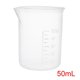 thumbnail image 2 of 3 PCS Tazas Medidoras Laboratorios Vasos Graduados PP 50ml, 2 of 6