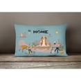 thumbnail image 4 of Carolines Treasures CK7955PW1216 English Foxhound Sweet Home Canvas Fabric Decorative Pillow 12H x16W multicolor, 4 of 4