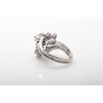 thumbnail image 2 of Women's Floral Cluster Diamond Ring 2.2 Ct Simulated Diamond 14K White Gold Over, 2 of 2