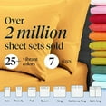 thumbnail image 5 of Luxclub Twin Cooling Sheets Set, Soft Microfiber Bed Sheet with Deep Pockets and Wrinkle Resistant Fabric, Medallion Gold, 4 Piece, 5 of 7