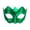 Green, variant on Halloween Decorations Men's Masquerade Mask, Frosted Plastic Eye Cover with Pointed Tips for Party & Ball, Vintage Venetian Style Accessory, 6.2" x 3.7" Black