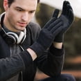 thumbnail image 5 of Winter Gloves For Men Women, Cold Weather Warm Touchscreen Glove - Elastic Cuff - Knit Stretchy - black, 5 of 5