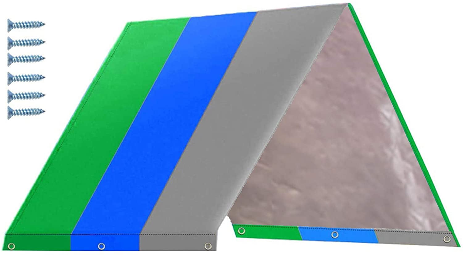 Kids Playground Roof Swing Set Replacement Tarp 52" × 90" Canopy Roof