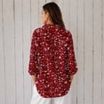 thumbnail image 5 of Women's Long Sleeve Button Down Shirt Casual Printed Blouse, 5 of 5