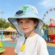 thumbnail image 4 of Sombrero solar con recarga solar y USB, sombrero de playa con protección UV de ala ancha para niños y niñas, gorro de malla transpirable para verano al aire libre con diseño de animal adorable, 4 of 6