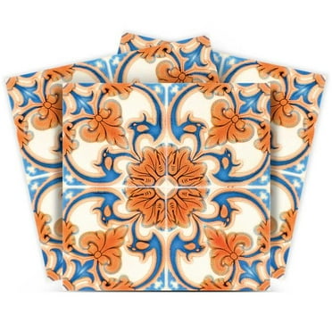 HomeRoots 390643 4 x 4 in. Queen Mosaic Removable Peel & Stick Tiles