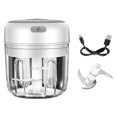 thumbnail image 1 of 6 green Trituradora De Ajos Eléctrica Inalámbrica Mini Usb De 250 Ml Picadora De Alimentos Resistente-c, 1 of 4
