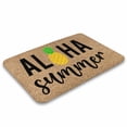 thumbnail image 3 of Summer Pineapple Doormat Summer Welcome Home Mat Hawaiian Themed Doormat Cute Colorful Patio & Porch Decor Outdoor Decor,Funny Door Mat,Indoor Door Mat,Coral Velvet Rug 16”x24”, 3 of 7