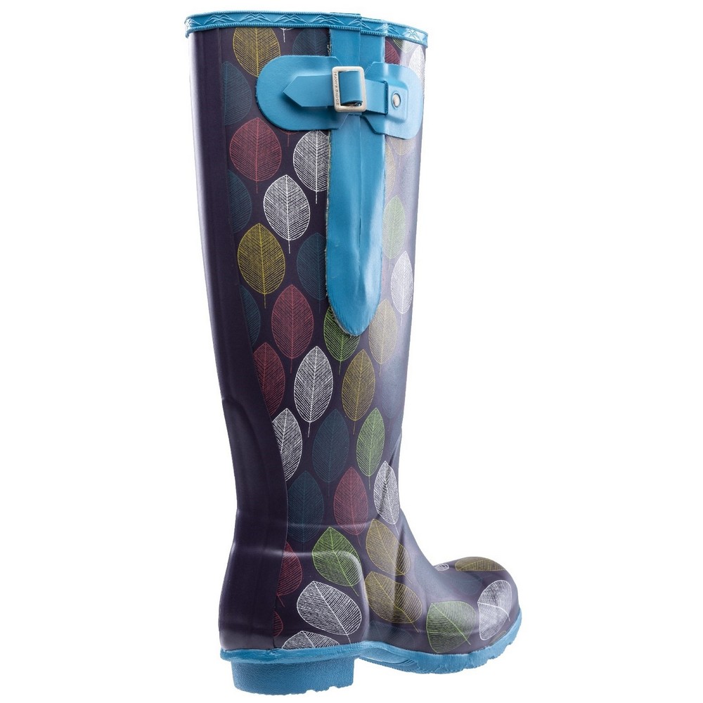 Hawkridge Womens Leaf Wellington Boots 