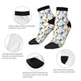 thumbnail image 3 of Bingfone Poodle Dog Design Patterned Men's Women's Casual Cotton Socks, 3 of 5