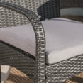 thumbnail image 2 of Odin Outdoor 9 Piece Wicker Dining Set with Water Resistant Cushions, Grey, Grey, 2 of 6