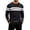 550#Black, variant on Men's Sweaters Striped Crew Neck Long Sleeve Loose Fit Soft Cozy Lightweight Pullover Sweater Tops