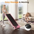 thumbnail image 6 of Evitormill Walking Pad Under Desk Treadmill with Incline for Home and Office, 2.5HP Low Noise, 36" Running Belt, Supports 265 Lbs (Pink), 6 of 7
