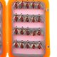 thumbnail image 4 of 40 Uds. Nuevas moscas realistas para pesca con mosca, moscas para trucha, señuelos, anzuelos, caja de Kit de pesca con mosca (rojo), 4 of 8
